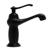 Wastafelkraan - zwart - retro - 11x17 cm - eengreeps