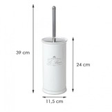 WC borstel - Toiletborstel - porselein - ø 11,5 cm - wit