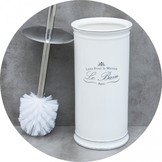 WC borstel - Toiletborstel - porselein - ø 11,5 cm - wit