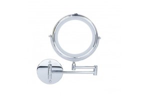 Make up spiegel - scheerspiegel - met LED - 20 cm - chroom