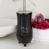 WC borstel - Toiletborstel - porselein - ø 11 cm - zwart