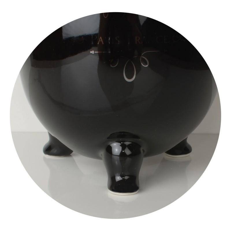 WC borstel - Toiletborstel - porselein - ø 11 cm - zwart