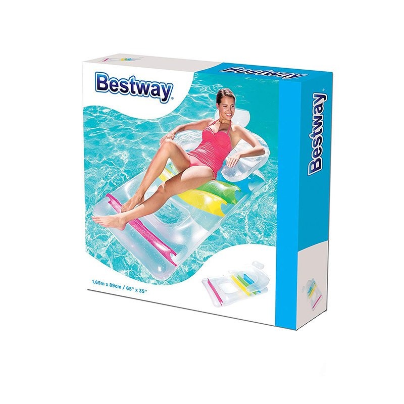 Bestway 43011 - luchtbed zwembad - loungebed - 165 x 89 cm