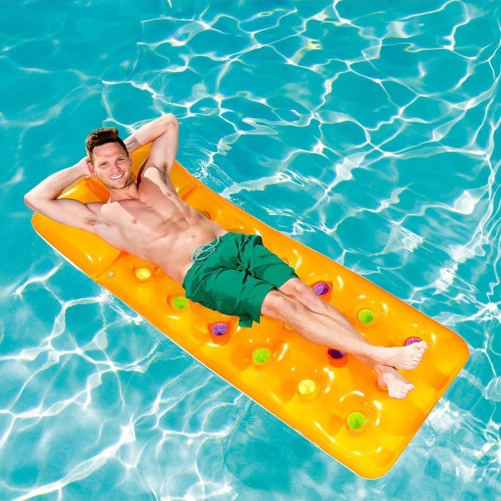 Klein gewicht Marine Viking Choice Bestway 43014 - luchtbed zwembad - geel - 188 x 71 cm -  VC-Lifestyle