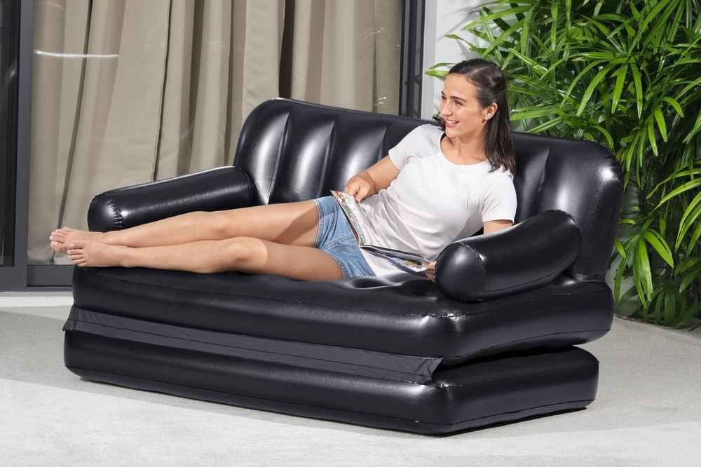 Bestway 75056 - opblaasbare bank - luchtbed - 188x152x64 cm