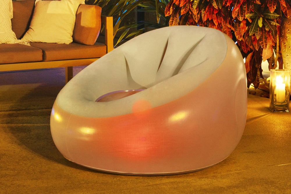 Bestway - opblaasbare stoel - met verlichting - 102x97x71 cm