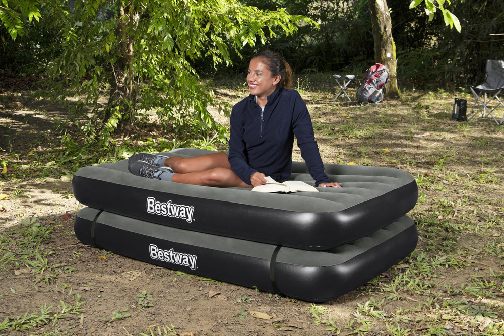 Bestway 67922 - dubbel luchtbed - 1-2 persoons - 188x99x25cm