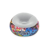 Bestway 75075 - opblaasbare stoel - 112x112x66 cm - graffiti