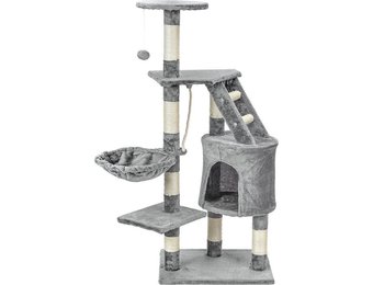 Krabpaal kattenboom XXL 117 x 79 x 50 cm grijs
