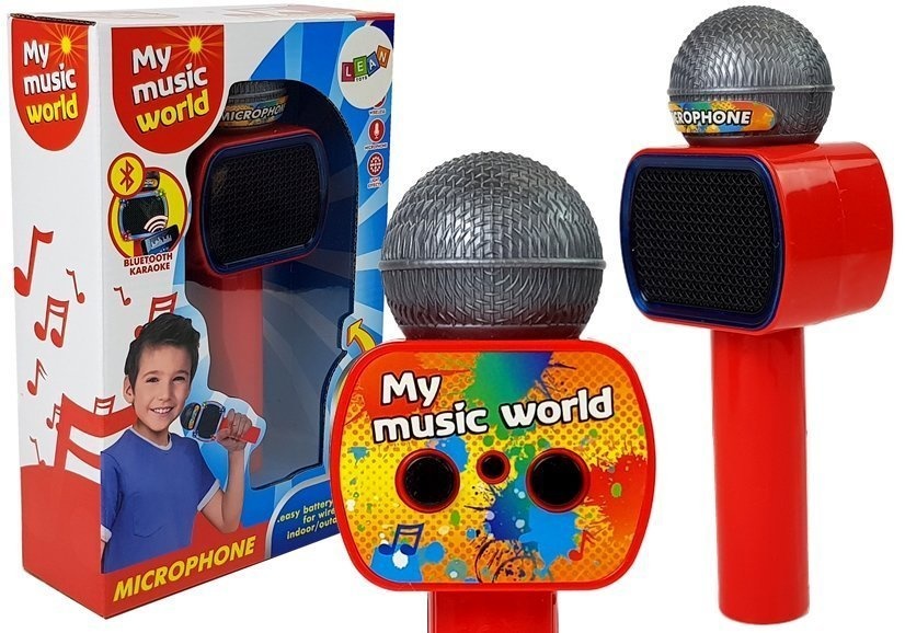 Karaoke microfoon - kind - draadloos met luidspreker - rood