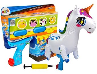 Waterpistool - eenhoorn - opblaasbaar - 62 x 20 x 59 cm