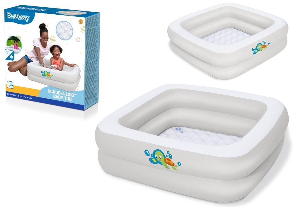 Bestway - kinderzwembad - 86 x 86 x 25 cm - wit