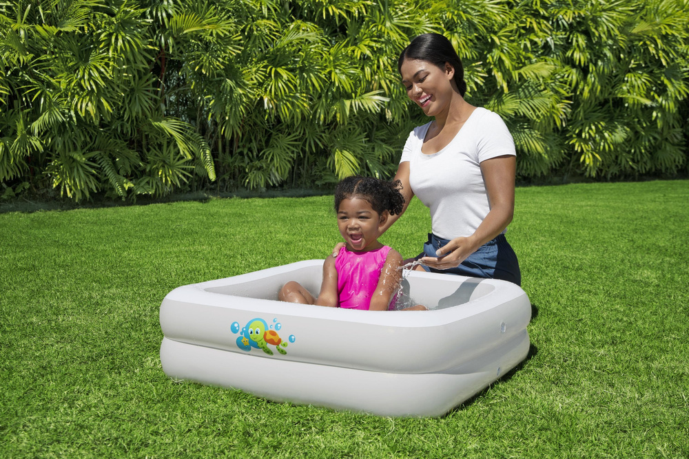 Bestway - kinderzwembad - 86 x 86 x 25 cm - wit