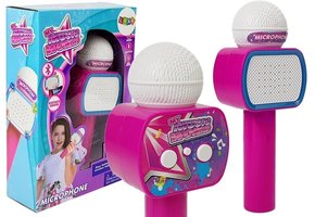 Karaoke microfoon - kind - draadloos met luidspreker - roze