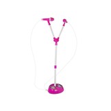 Microfoon kind - duo set met standaard - roze