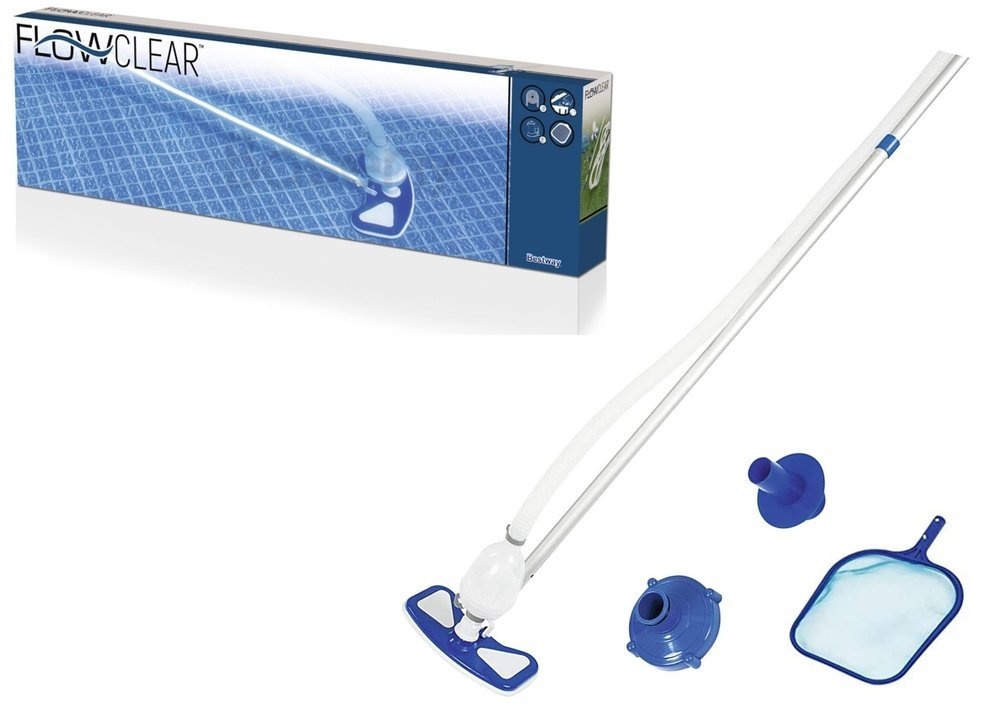 Bestway - zwembad schoonmaakset - stok lengte 279 cm - 58234