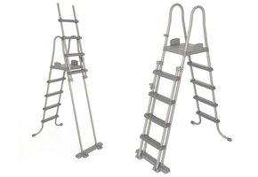 Bestway - zwembad trapje - 132 cm - grijs - 58332