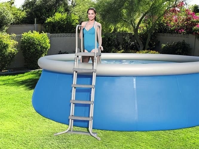 Bestway - zwembad trapje - 132 cm - grijs - 58332