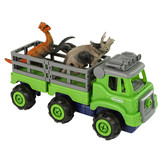 Speelgoed auto - dino transport truck - 30x12x15 cm - groen