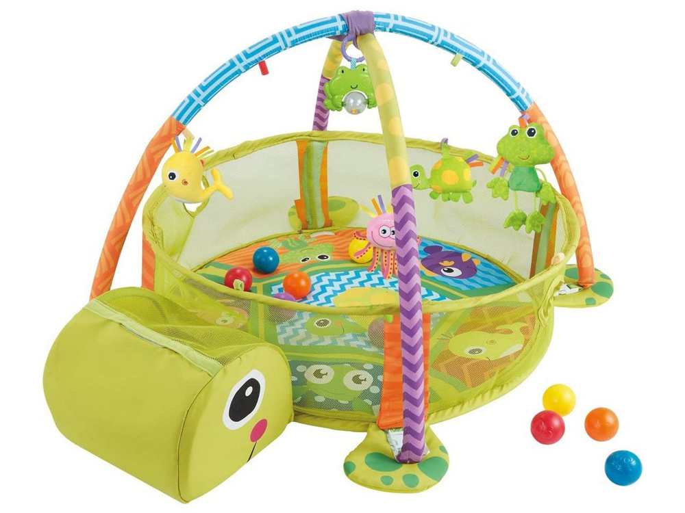 Speelkleed baby - babygym - ballenbak - schildpad