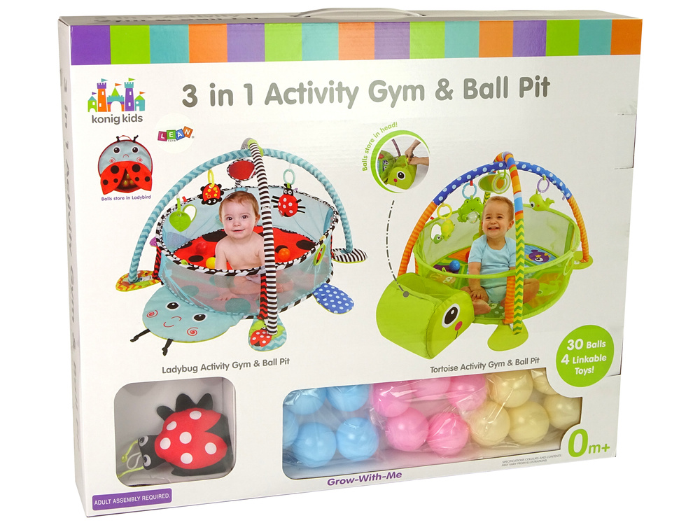 Speelkleed baby - babygym - ballenbak - schildpad