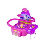 Visspel - hengelspel - roze paars