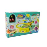 Visspel - hengelspel - roze paars