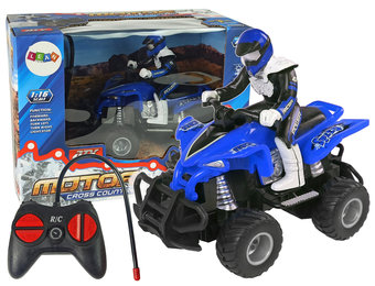 RC Quad - afstandbestuurbaar - 27Mhz - 14x9x13 cm - blauw