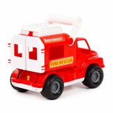 Speelgoed brandweerauto - 24x14x18 cm - vanaf 1 jaar