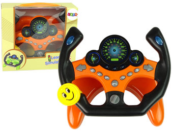 Speelgoed stuur - 24 x 19 x 6 cm - oranje