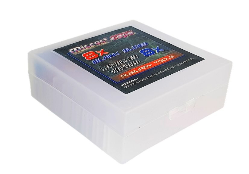 Microscoop kind - 100x - 200x - 450x - blauw