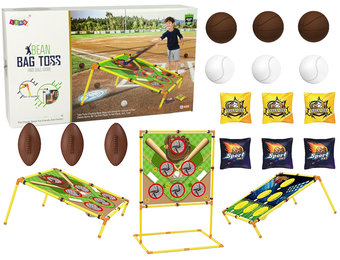 Werpspel - met 3 verschillende borden en ballen - 64 x 62 cm
