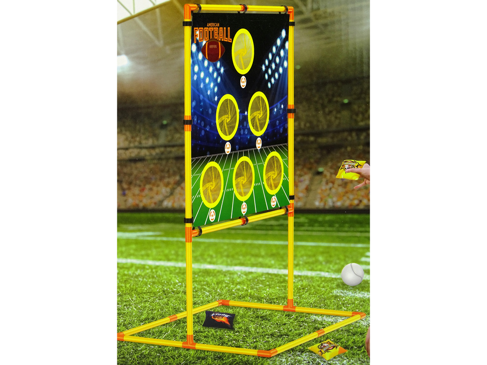 Werpspel - met 3 verschillende borden en ballen - 64 x 62 cm