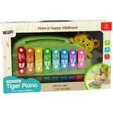Kinderpiano - xylofoon baby - tijger - 32 x 21 x 8 cm