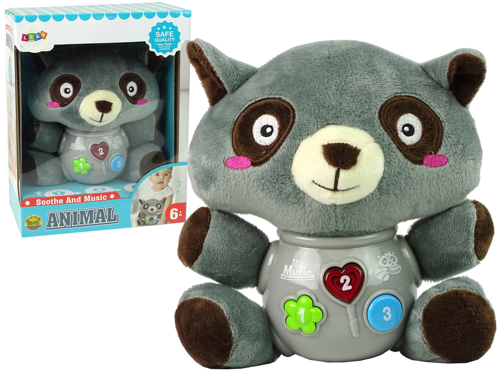 Baby speelgoed - interactief speelgoed - wasbeer - 20x16 cm