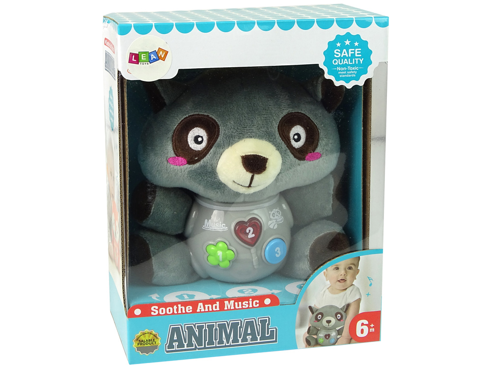 Baby speelgoed - interactief speelgoed - wasbeer - 20x16 cm