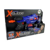 Nerf gun - 29x15x5cm - 8 schuimpatronen - 18m bereik - blauw