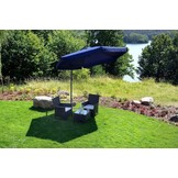 Zweefparasol - inklapbaar - marineblauw - Ø 300 cm