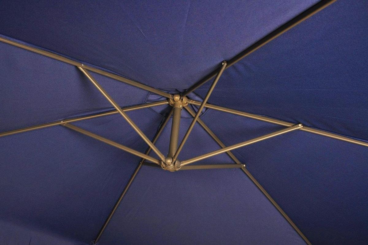 Zweefparasol - inklapbaar - marineblauw - Ø 300 cm