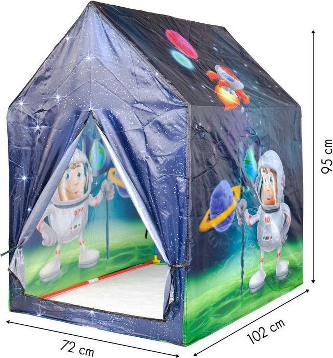 Kinder speeltent - astronaut & ruimte - 95x72x102 cm