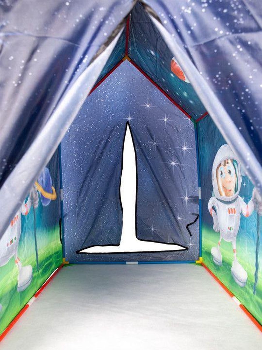 Kinder speeltent - astronaut & ruimte - 95x72x102 cm