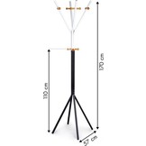 Kapstok - kleding hanger - zwart & wit