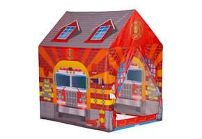 Speeltent - brandweer - met tunnel - 190x73x102 cm - rood