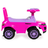 Loopauto - met geluid - 62,5x28x40 cm - roze