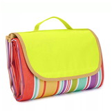 Picknickkleed - waterdicht - 150x200cm - geel paars - gestreept