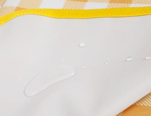 Picknickkleed - waterdicht - 150x200cm - geel paars - gestreept