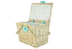 Picknickmand - rieten mand - 33x22x25 cm