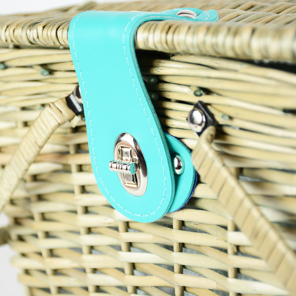 Picknickmand - rieten mand - 33x22x25 cm