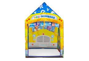Speeltent - getallen bus - 96x73x102 cm - polyester