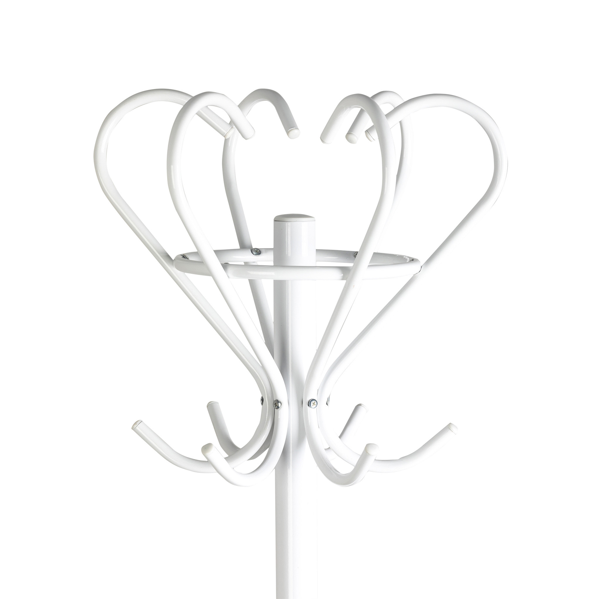 Staande kapstok - wit - met parapluhouder - 48x175 cm - staal